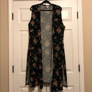 LuLaRoe Black Joy with Orange Roses❣️